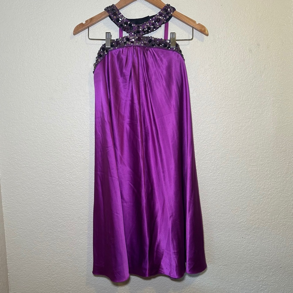 VTG Marc Bouwer Glamit! Size 10 Mini Dress Silk Babydoll Cocktail Party Prom Y2K